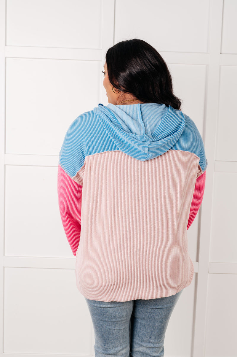 Hazel Blues® |  A-Tisket A-Tasket Color Block Pullover