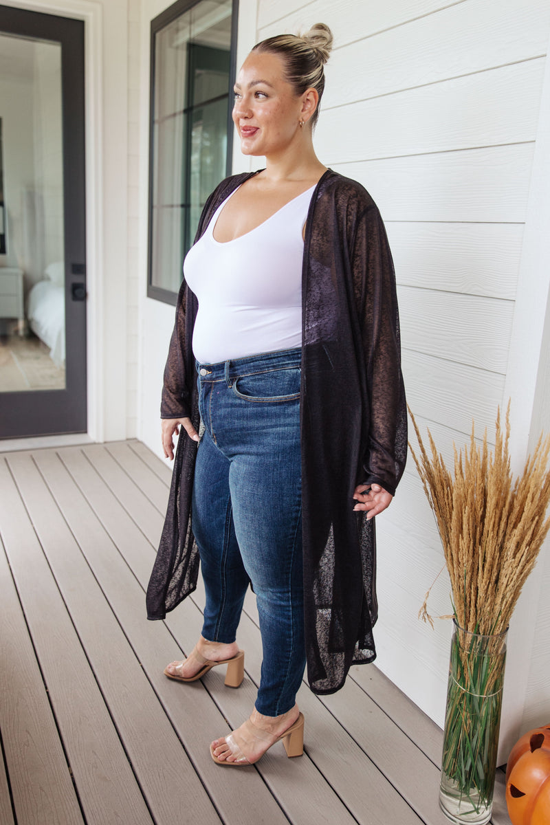 Hazel Blues® | Afternoon Shade Sheer Cardigan