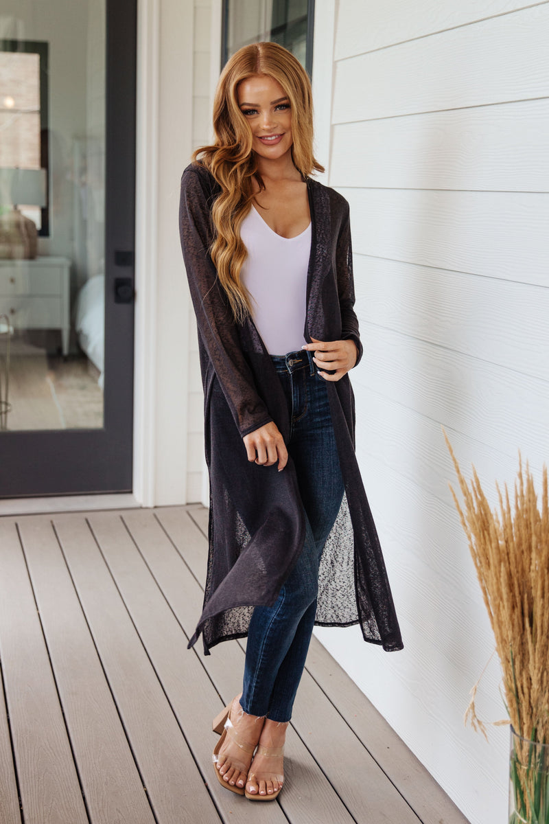 Hazel Blues® | Afternoon Shade Sheer Cardigan