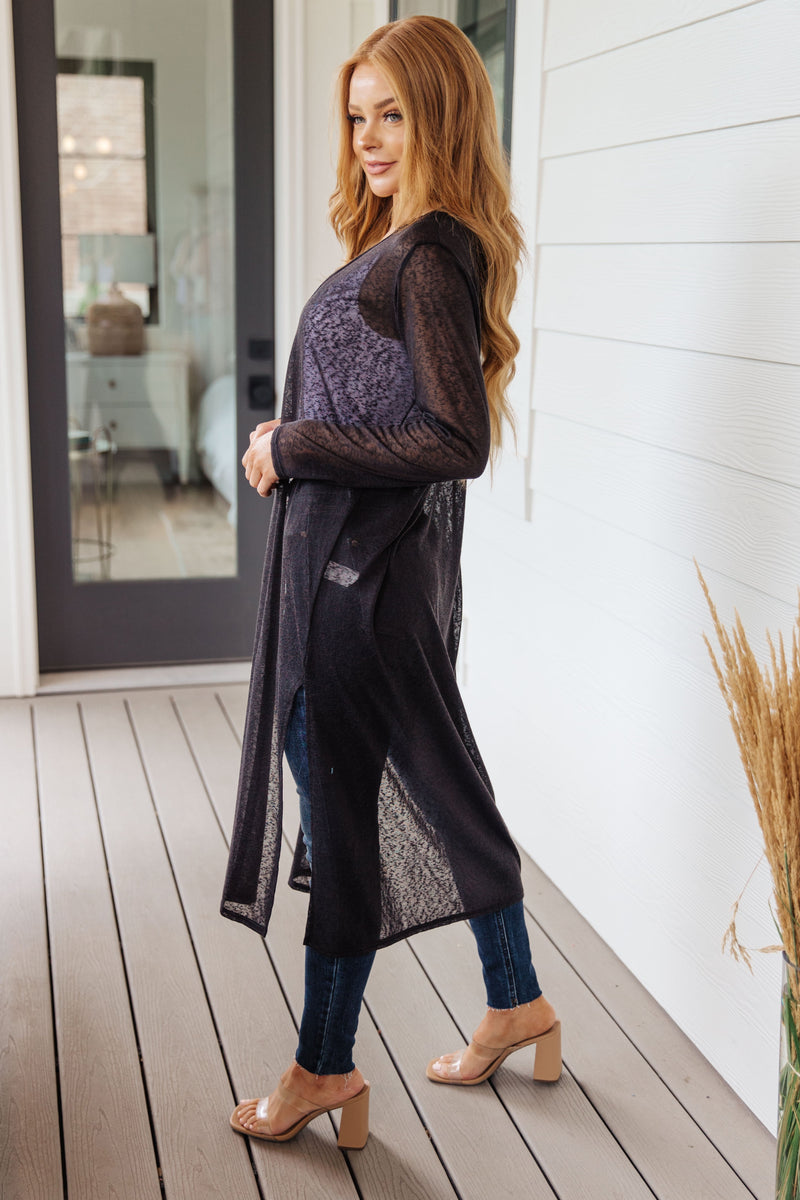 Hazel Blues® | Afternoon Shade Sheer Cardigan