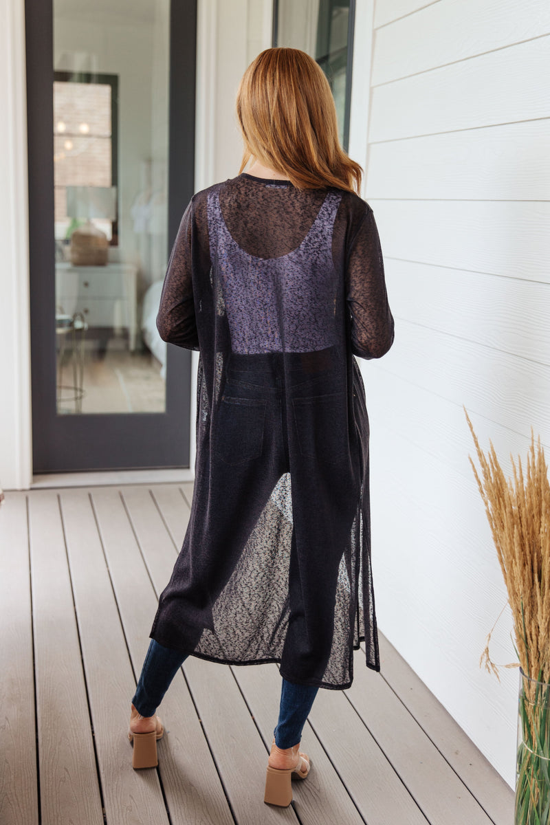 Hazel Blues® | Afternoon Shade Sheer Cardigan