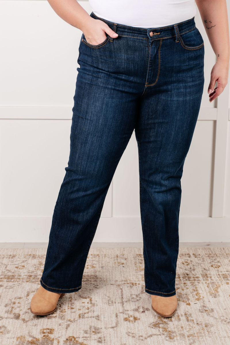 Hazel Blues® |  Alaina High Rise Classic Straight Jeans