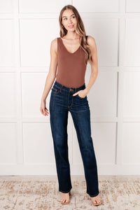 Hazel Blues® |  Alaina High Rise Classic Straight Jeans