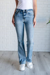 Hazel Blues® |  Alana Mid Rise Clean Bootcut Jeans