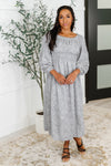 Hazel Blues® |  All Is Well Dress In Opal Gray