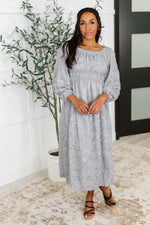 Hazel Blues® |  All Is Well Dress In Opal Gray