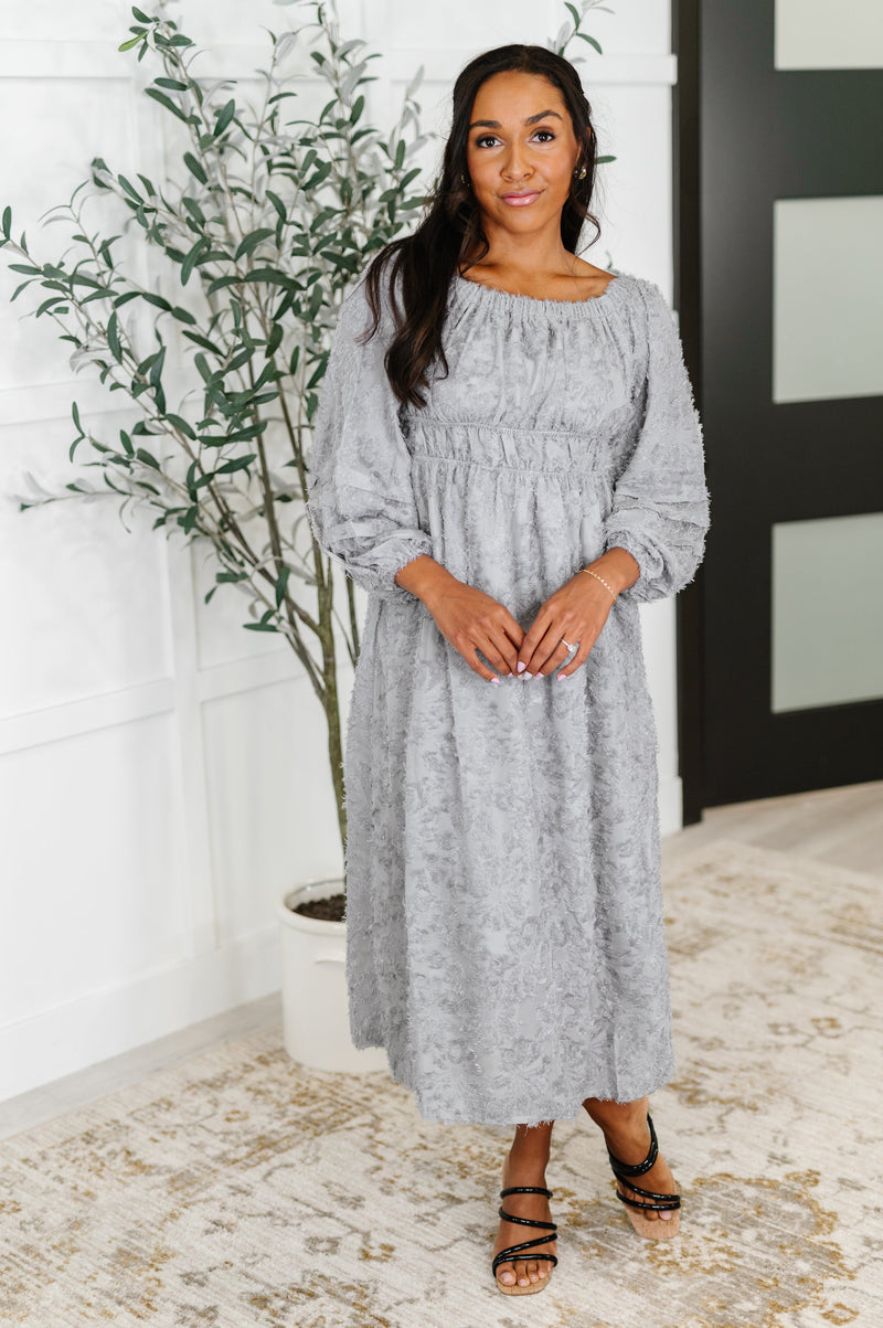 Hazel Blues® |  All Is Well Dress In Opal Gray
