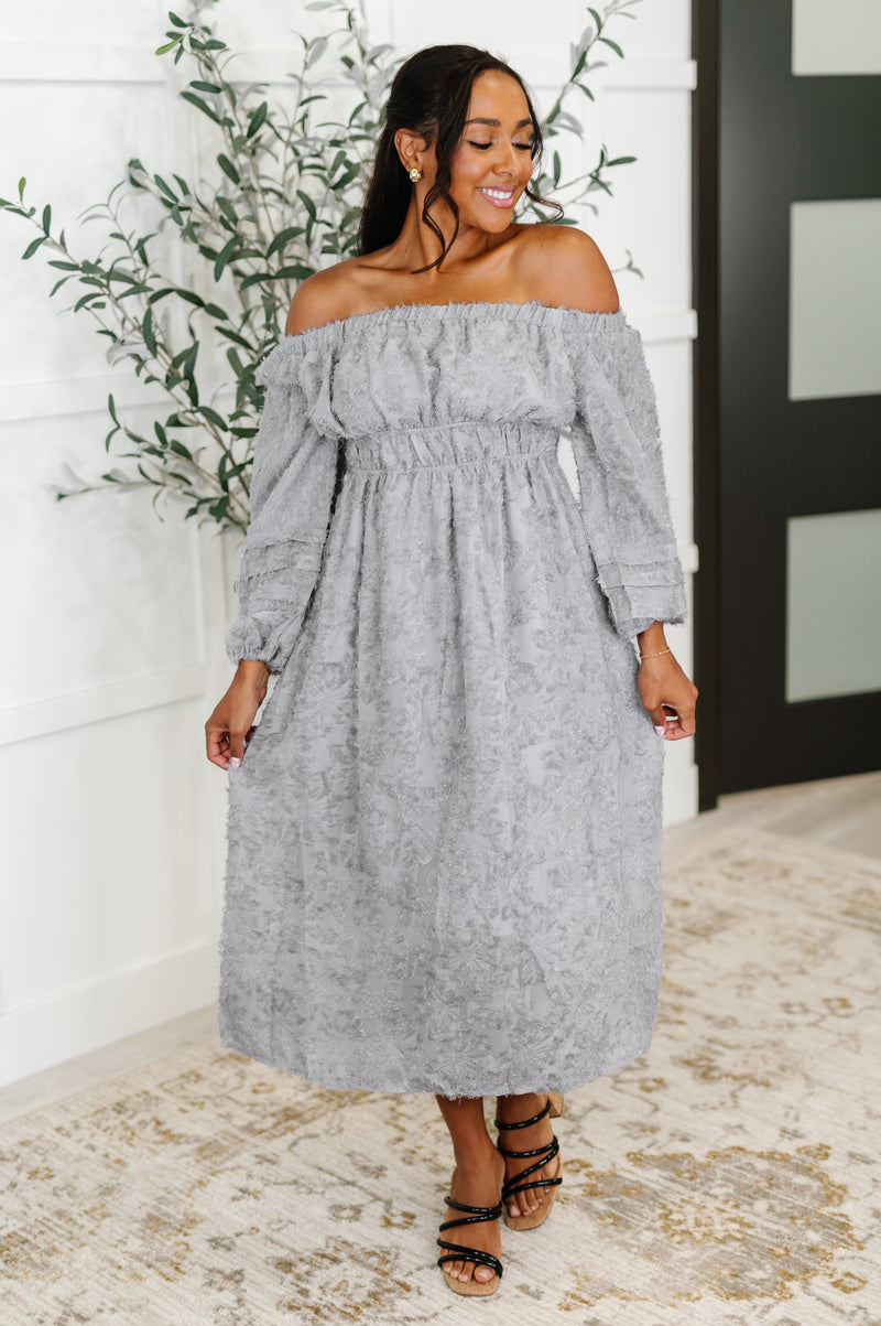 Hazel Blues® |  All Is Well Dress In Opal Gray