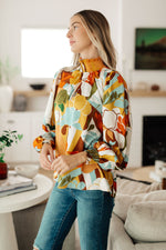 Hazel Blues® |  All Together Now Mock Neck Blouse