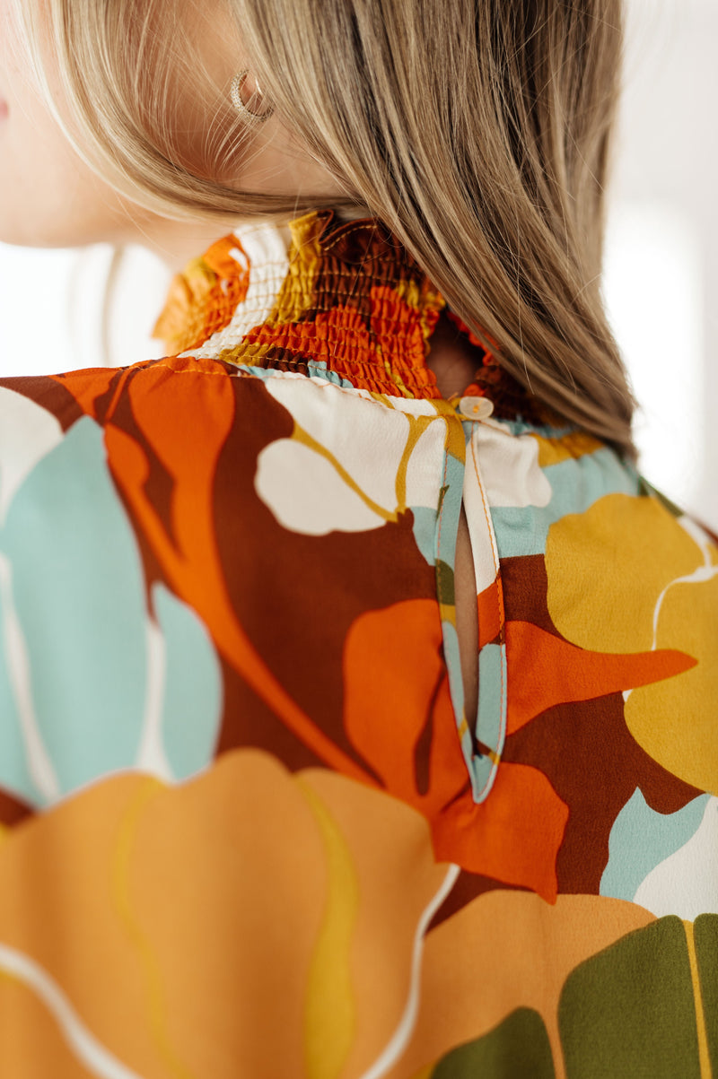 Hazel Blues® |  All Together Now Mock Neck Blouse