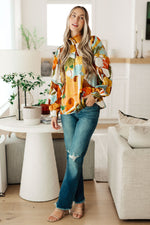 Hazel Blues® |  All Together Now Mock Neck Blouse
