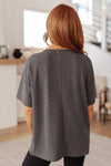 Hazel Blues® |  Always Enough Graphic Tee in Charcoal