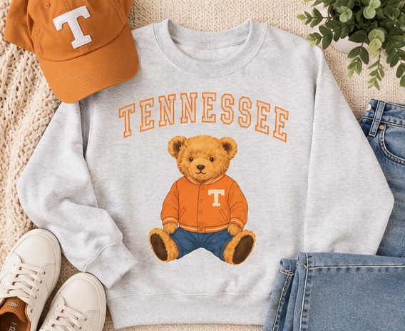 Tennessee Teddy Bear Game Day Sweatshirt