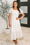 Hazel Blues® |  Angelcore Square Neck Dress