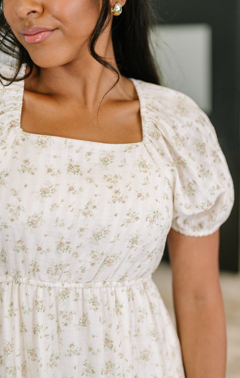 Hazel Blues® |  Angelcore Square Neck Dress