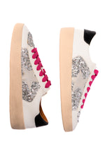 Hazel Blues® |  Another Round Sneakers in Silver Sequins