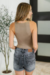 Hazel Blues® |  Any Time, Any Place Bodysuit in Mocha Brown