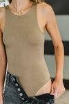 Hazel Blues® |  Any Time, Any Place Bodysuit in Mocha Brown