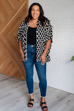 Hazel Blues® |  Art Deco Button Up Blouse