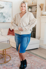 Hazel Blues® |  Ask Me About It Fringe Cardigan