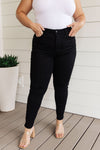 Hazel Blues® |  Audrey High Rise Control Top Classic Skinny Jeans in Black