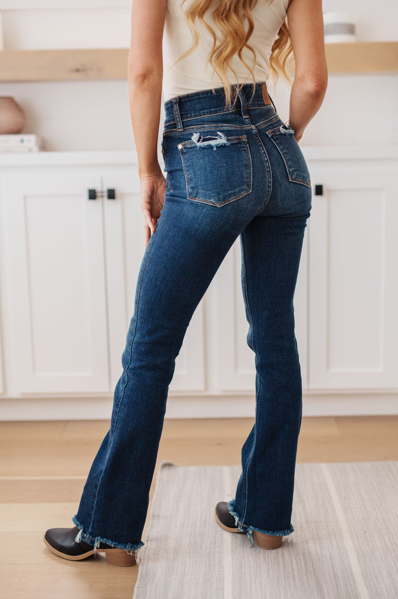 Hazel Blues® |  Aurelia High Rise Vintage Bootcut Jeans