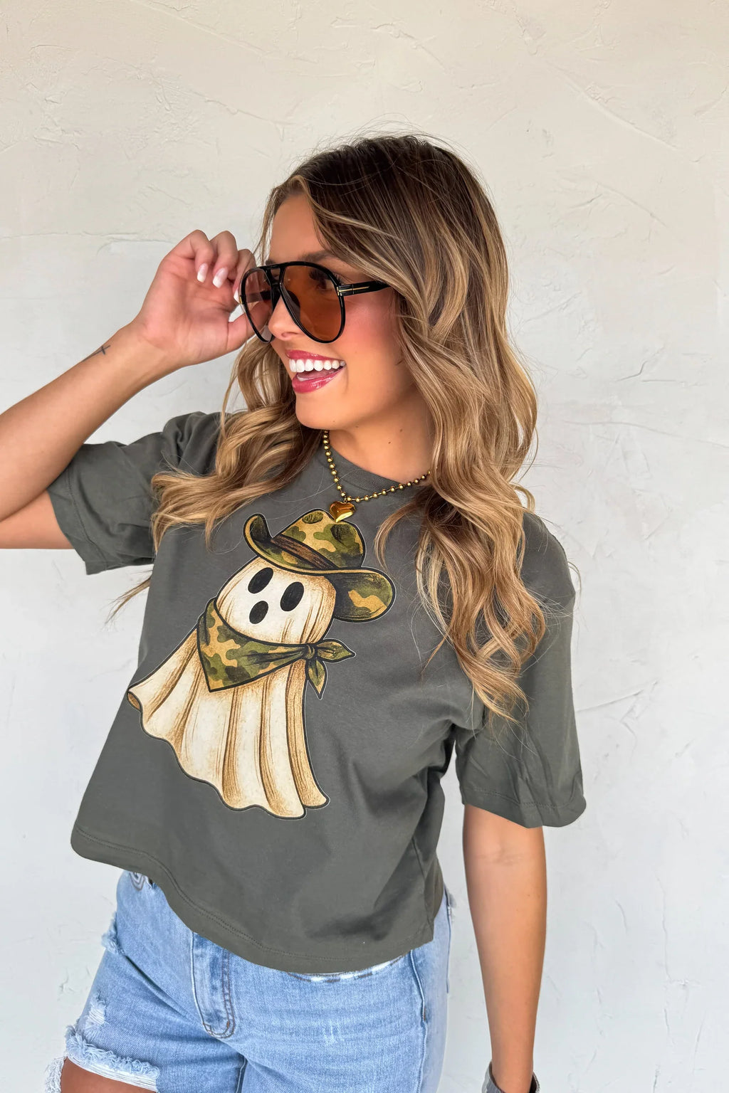 Hazel Blues® |  PREORDER: Camo Ghost Graphic Tee