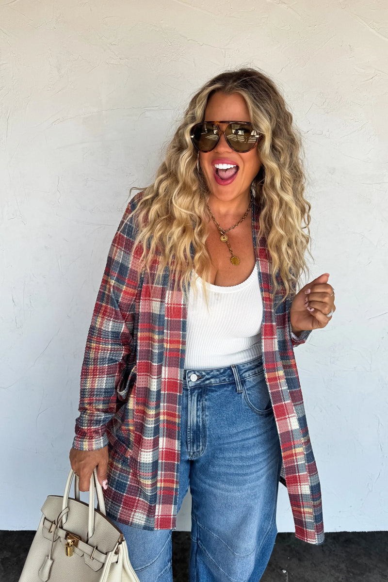 Hazel Blues® |  PREORDER: Plaid Lola Cardigans