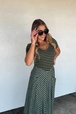 Hazel Blues® |  PREORDER: Calista Stripe Dress