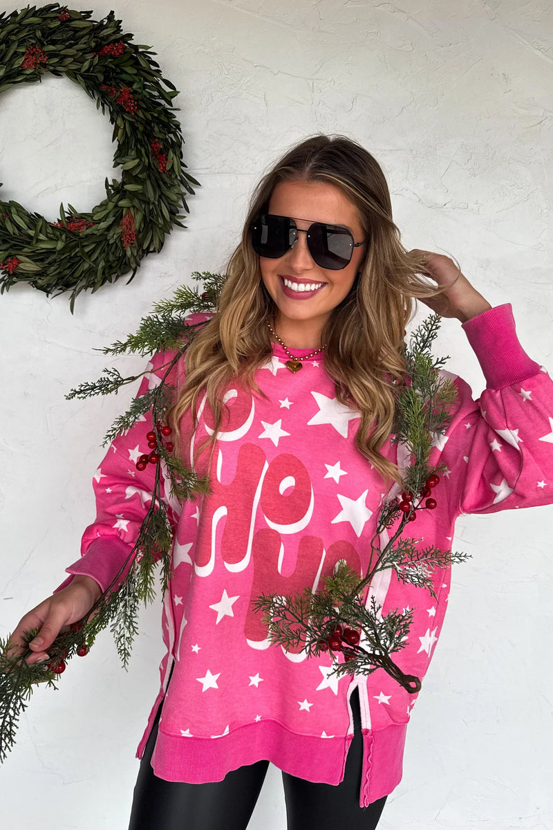 Hazel Blues® |  PREORDER: Classic Crew Pullover Ho Ho Ho