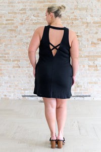 Hazel Blues® |  Back it Up Crisscross Cut-Out Back Dress