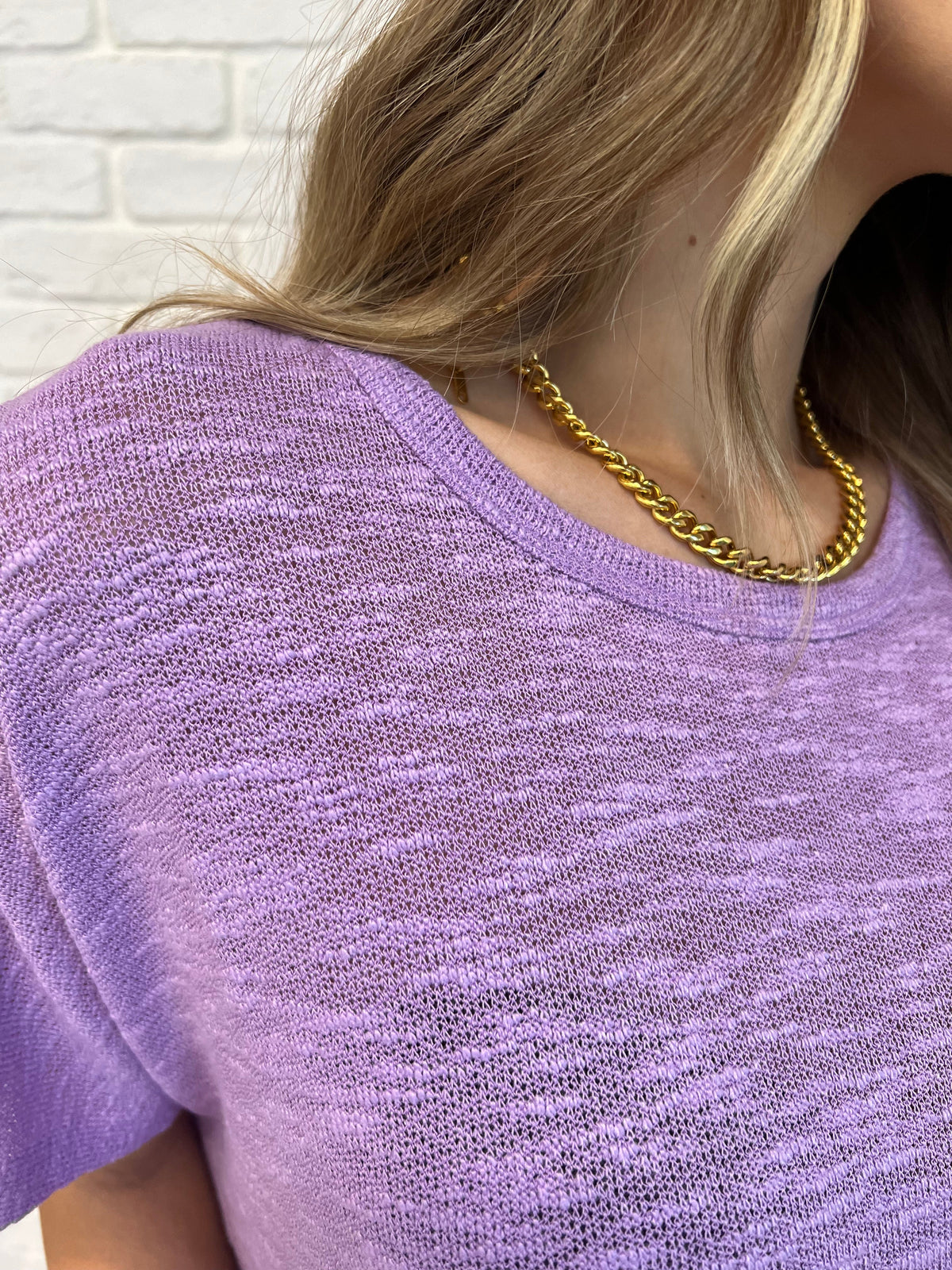 Hazel Blues® |  Basically Flowing Dolman Sleeve Top in B Lavender