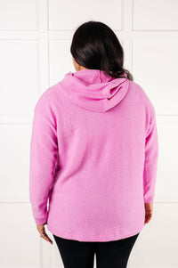 Hazel Blues® |  Basically My Favorite Hooded Pullover in Bright Mauve