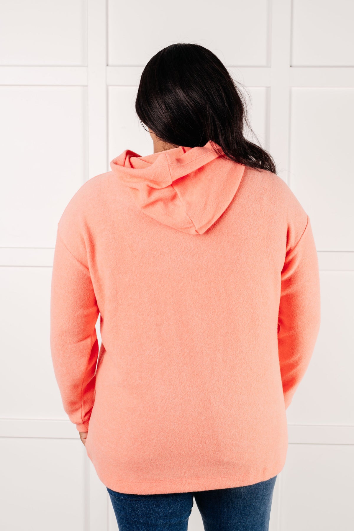 Hazel Blues® |  Basically My Favorite Hooded Pullover in Coral