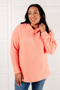 Hazel Blues® |  Basically My Favorite Hooded Pullover in Coral