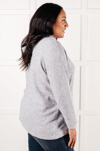 Hazel Blues® |  Basically My Favorite Hooded Pullover in Heather Grey