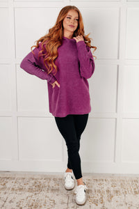 Hazel Blues® |  Basically My Favorite Hooded Pullover in Light Plum