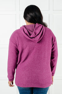 Hazel Blues® |  Basically My Favorite Hooded Pullover in Light Plum