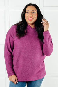 Hazel Blues® |  Basically My Favorite Hooded Pullover in Light Plum