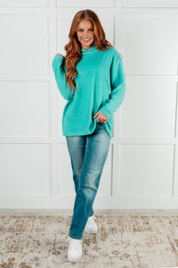 Hazel Blues® |  Basically My Favorite Hooded Pullover in Turquoise