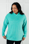 Hazel Blues® |  Basically My Favorite Hooded Pullover in Turquoise