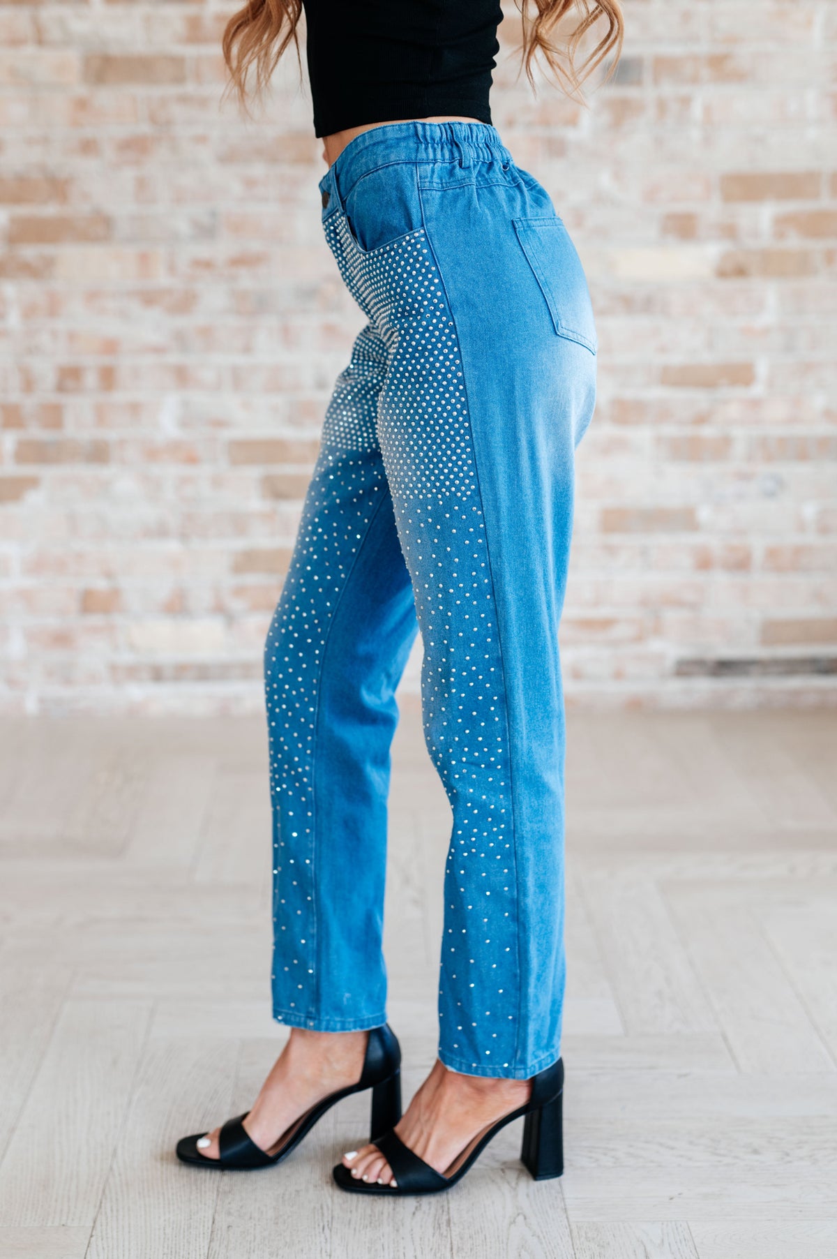 Hazel Blues® |  Beck and Call Rhinestone Pants