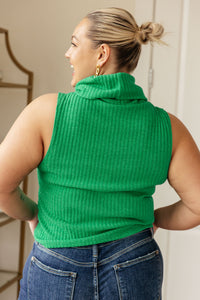 Hazel Blues® |  Before You Go Sleeveless Turtleneck Sweater