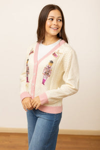 Hazel Blues® |  Beige and Pink Nutcracker Sweater