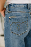 Hazel Blues® |  Bella High Waist Soft Barrel Stitch Thru Pocket