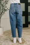 Hazel Blues® |  Bella High Waist Soft Barrel Stitch Thru Pocket