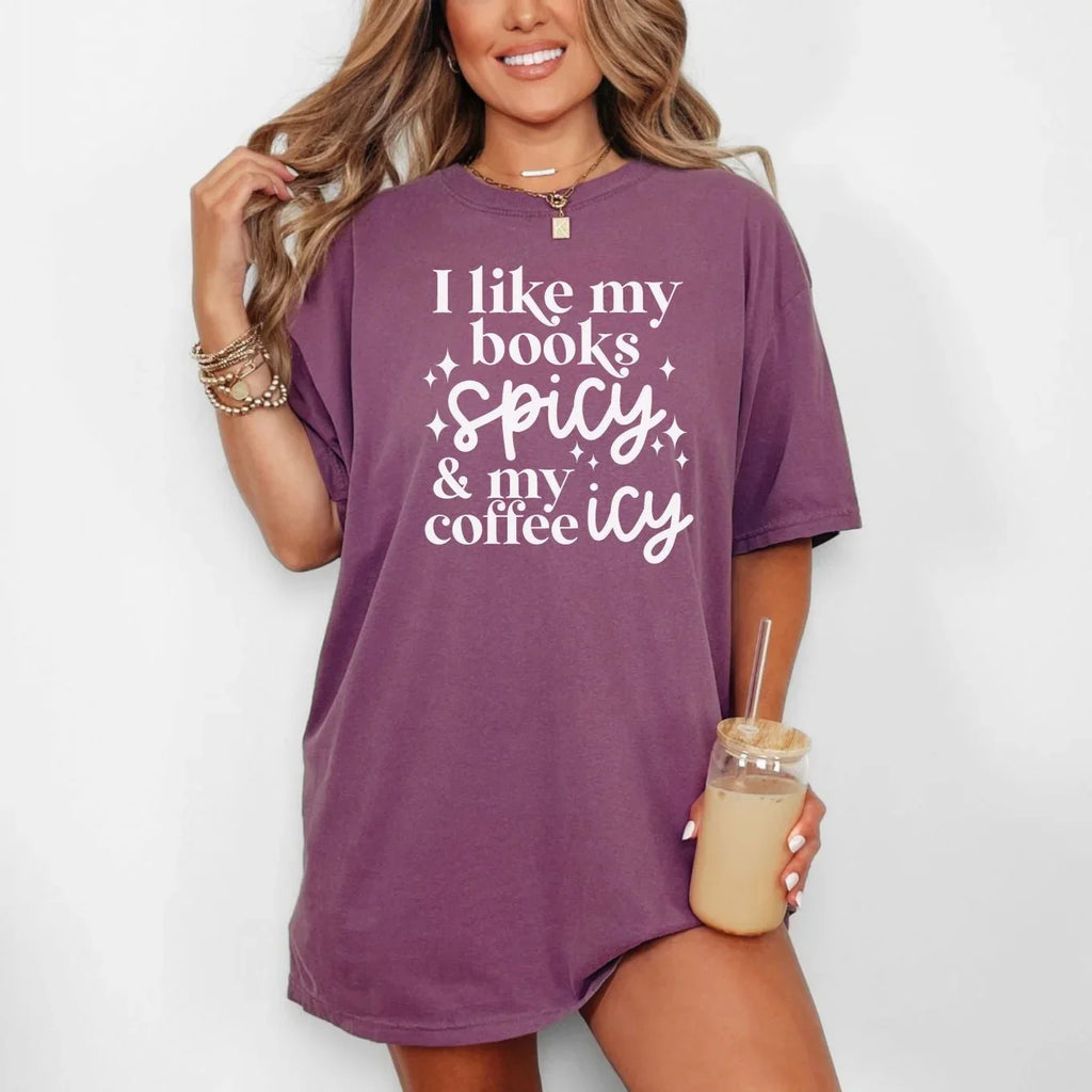 Hazel Blues® |  I Like My Books Spicy Graphic Tee