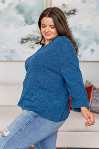 Hazel Blues® |  Best Foot Forward V-Neck Pullover