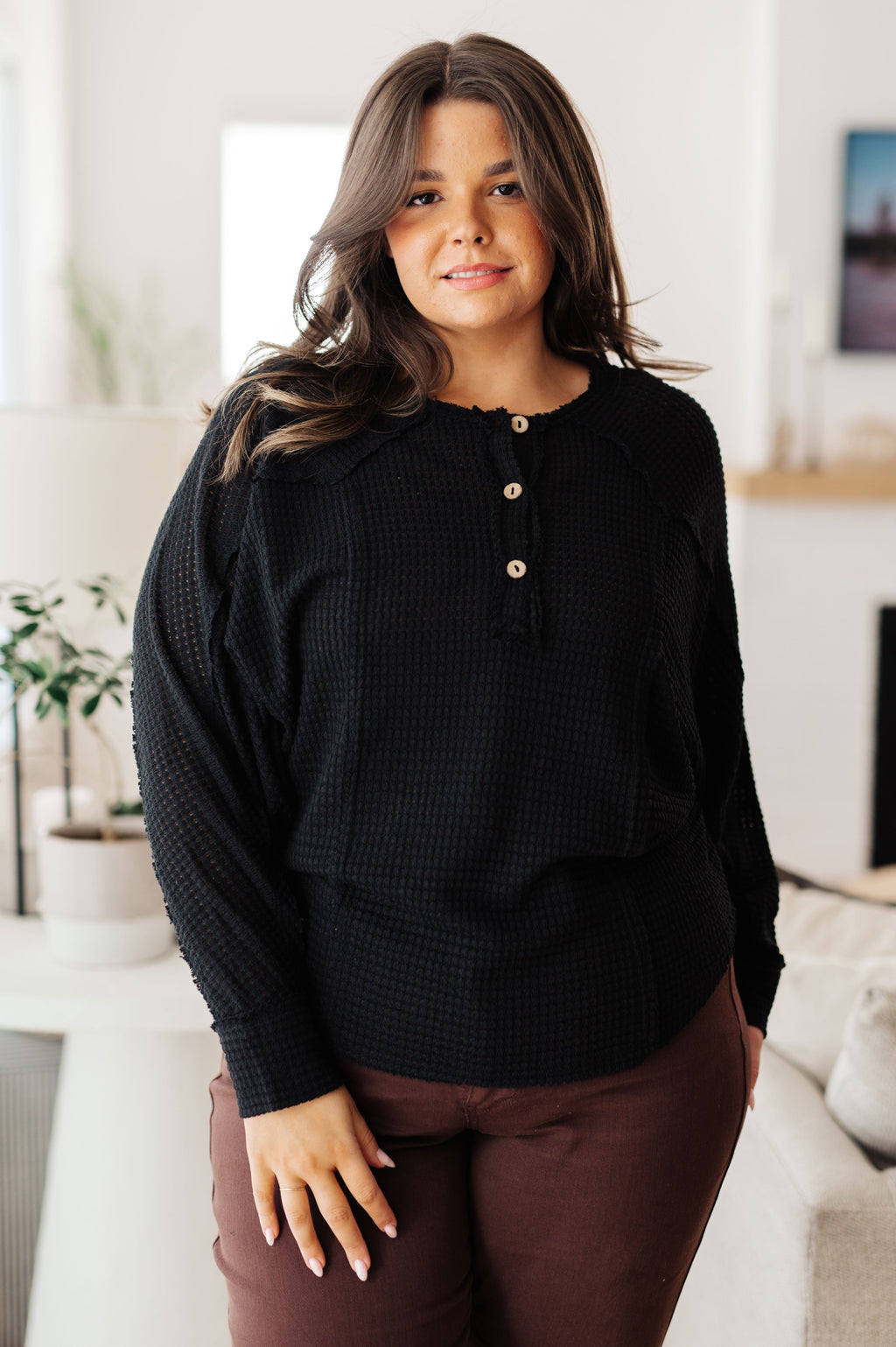 Hazel Blues® |  Better Than Best Henley Top