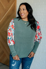 Hazel Blues® |  Better Than Usual Floral Detail Top